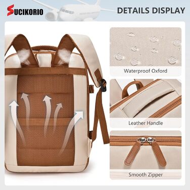 Рюкзак для подорожей Lufthansa KLM, розширюваний 5 см, 40x30x15 см, British Airways Air France, ручна поклажа, літак, з 3 кишенями, водонепроникний, для ноутбука, 15,6 дюймів, з USB, чорний