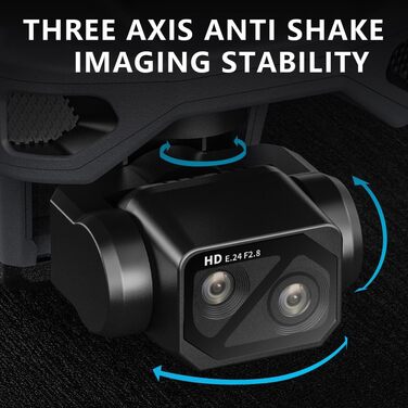 Дрон X-Verse ZLL SG909 з камерами 4K, пультом дистанційного керування з екраном, 3-осьовим підвісом повторювачем, дистанційним кер