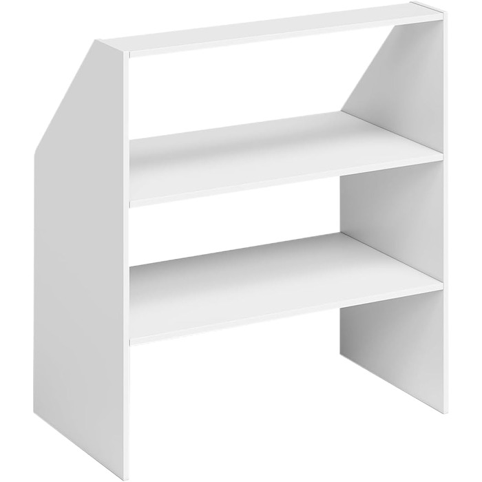 Полиця Bellamio Aland з похилою стелею білого кольору відкрита шафа з похилою стелею та 3 відділеннями книжкова шафа/шафа компактне сховище для похилих стін нішева шафа 100x90x50 (ВxШxГ) біла, 3 відкриті відділення