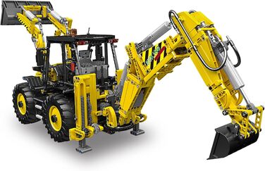 Екскаватор-навантажувач Model Building Set Remote Controled Electric 2239 Pcs Bulldozer Clamping Blocks Construction Kit Technolog