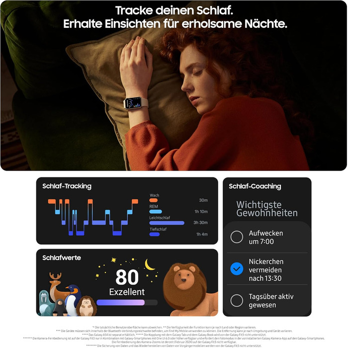 Розумний годинник Samsung Galaxy Fit3, фітнес-годинник як фітнес-трекер та трекер активності, сірий, з 36-місячною гарантією виробника ексклюзивно на Storeo