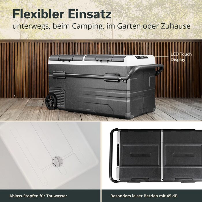 Морозильна камера Skandika для автомобіля від 35 до 55 л 10 до -20 C компресорна холодильна камера з перегородкою, безшумна, екоре