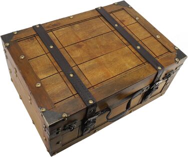 Декоративна скринька для зберігання Taidda у вінтажному ретро-стилі з дерева для організації дому, прикраса журнального столика