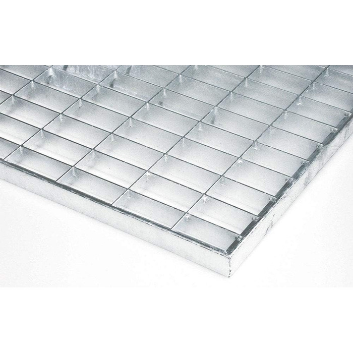 Килимок для дверей ID matt 4060 L Grid Metal Carpet, сталь, оцинкована, сірого кольору, 60 x 40 x 2 см