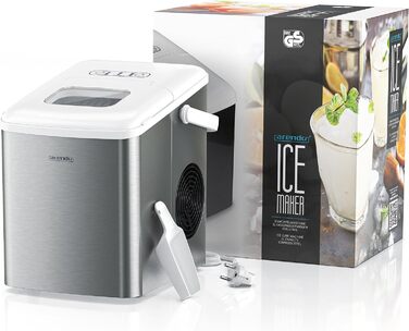 Машина для виробництва кубиків льоду з нержавіючої сталі - Переможець тесту 2021 - Виробник кубиків льоду з нержавіючої сталі - Машина для виготовлення кубиків льоду - Машина для виробництва кубиків льоду - з охолодженням - Розміри кубиків льоду маленькі,