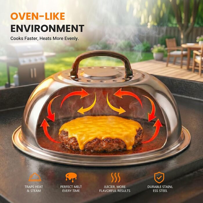 Набір аксесуарів для гриля OVERMONT (31 предмет), нержавіюча сталь лопатка, прес для smash-бургерів та інструменти для BBQ, для кухні та вулиці
