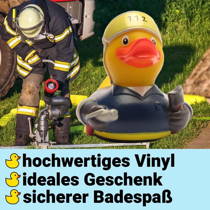 Пожежна служба Rubber Duck I Squeaking Duck I Squeaking Duck I Подарунок для пожежників