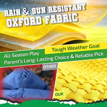 Футбольні ворота Happy Jump складні для дітей та дорослих 1 або 2 ворота 120x90 / 152x110 / 213x152 см Додатково з м&39ячем, насосом, конусами та мішенню Для саду та подарунка 1-152x110 см жовтого кольору