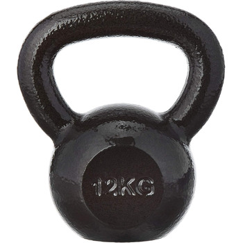 Гиря чавунна Toorx 12 кг з гумовою підставкою Black (KGV-12)