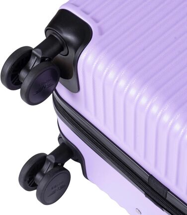 Валіза Wings з твердим корпусом - 66 x 43 x 26 см, велика дорожня валіза та візок - надлегка валіза на колесах - ручна поклажа з колесами - валіза з замком - маленький візок для літака, колір Шампань