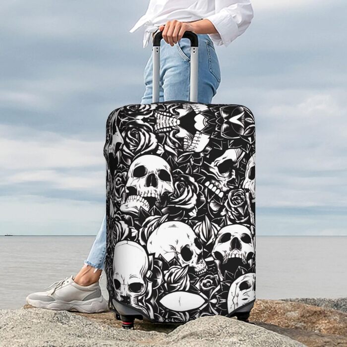 Чохол для валізи Totenkopf, міцний захист для багажу розміром 45.7-81.3 см, XL, чорний