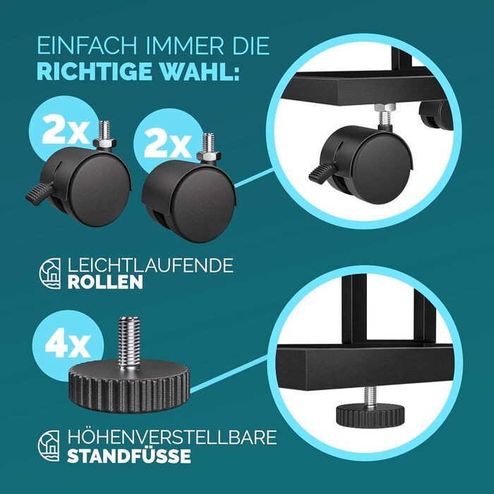 Дерев&39яний журнальний столик Casaria, чорний, вантажопідйомність 40 кг, висота 70 см, 50x35 см, маленький столик на колесах, журнальний столик для ноутбука, С-подібна тумбочка для вітальні, металевий каркас, чорний/коричневий