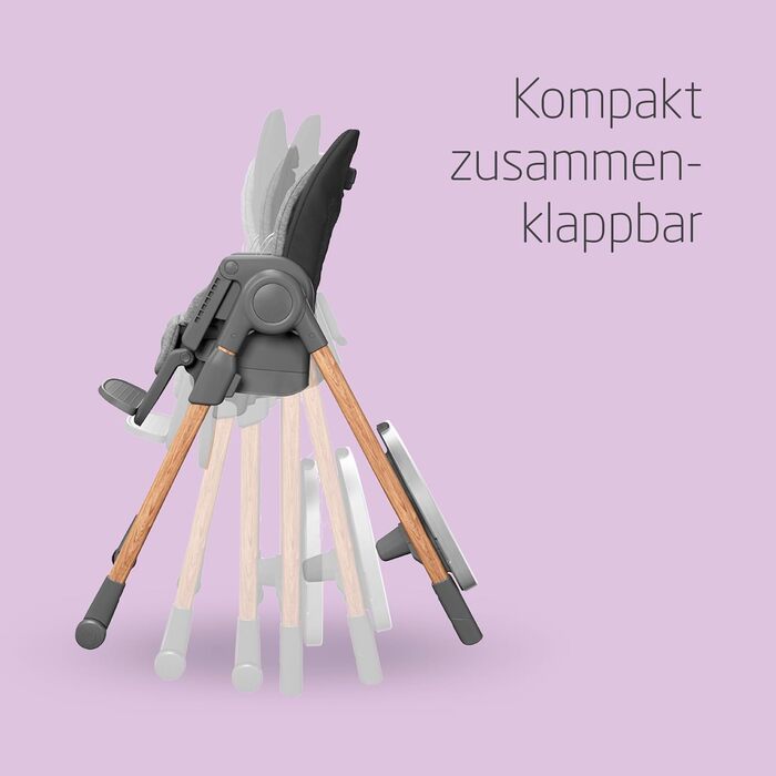 Стільчик для годування Maxi-Cosi Minla для зростаючих дітей, 0-14 років, до 60 кг, дитячий стільчик для годування, 9 рівнів висоти