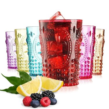 Елегантний дизайн в стилі бароко, акрилові стакани, посуд для напоїв, можна мити в посудомийній машині, набір з 6 багаторазових, у