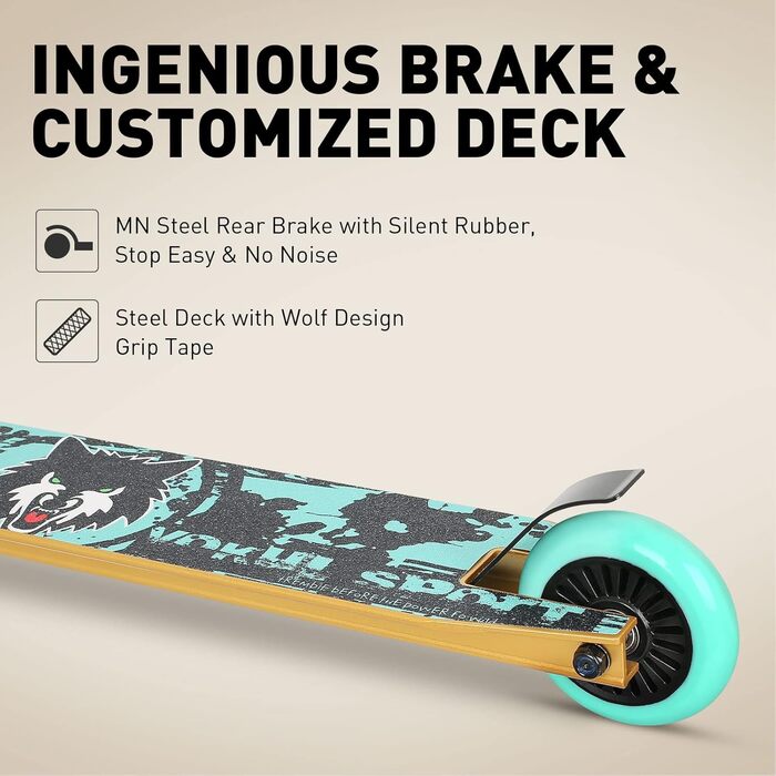 Трюковий самокат Joycruise професійні самокати, трюковий самокат для підлітків діти від 6 років хлопчики дівчатка, фрістайл ударни