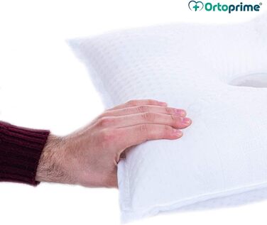 Вушна подушка OrtoPrime з отвором - ортопедична терапевтична протипролежнева подушка для зняття тиску на вуха - при хондродерматиті та пірсингу