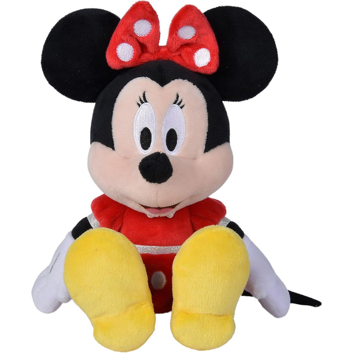 М'яка іграшка Disney Мінні Маус, 25 см, у червоній сукні, для немовлят з перших місяців життя, 6315870226 -
