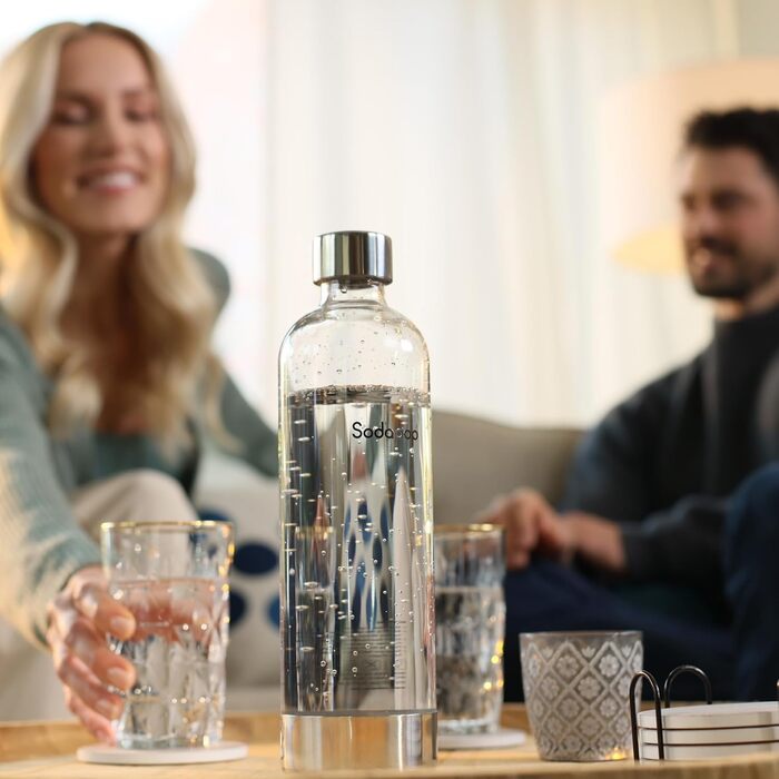 ПЕТ пляшки Sodapop Cooper, змінні пляшки ексклюзивно виробник газованої води Cooper, без BPA, 2 шт. 850 мл