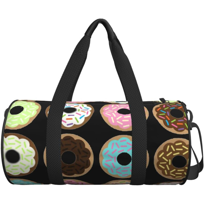 Дорожня сумка-циліндр з квітковим принтом, спортивна сумка для чоловіків та жінок, сумка-мішок, спортивна сумка