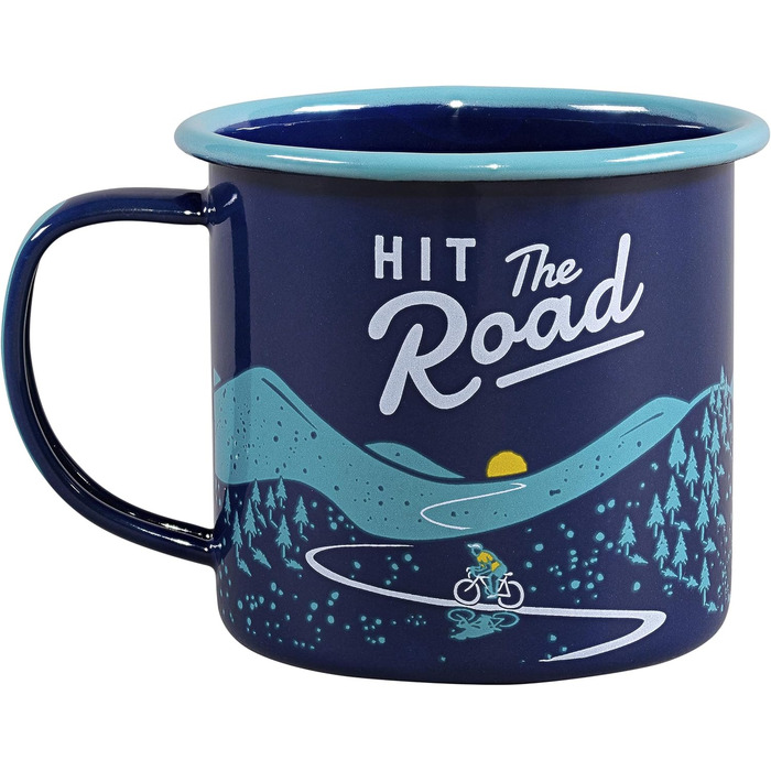 Емальована кружка Gentlemen&39s Hardware GEN322, велосипедна, темно-синя