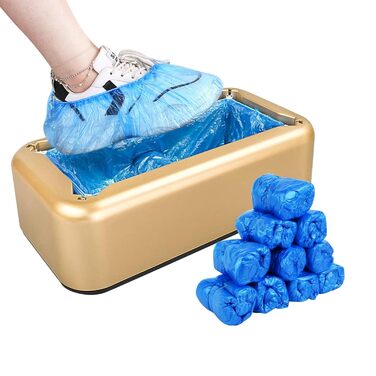 Автоматичний дозатор бахіл BeiLan D41 + 100 бахіл — машина для надягання чохлів на взуття, безконтактна, ABS корпус, без живлення