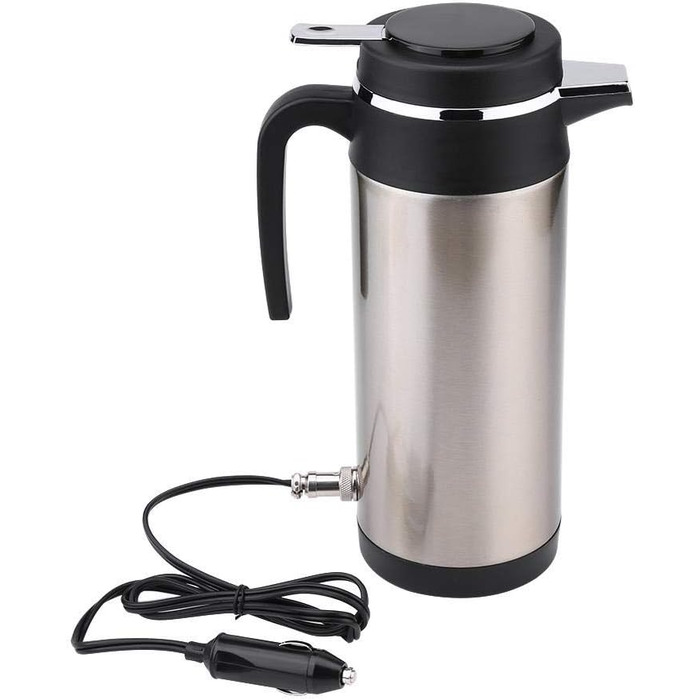 Автомобільний чайник, автомобільний чайник з нержавіючої сталі для вантажівок 1200 мл чашка швидкого закипання для води чай кава (