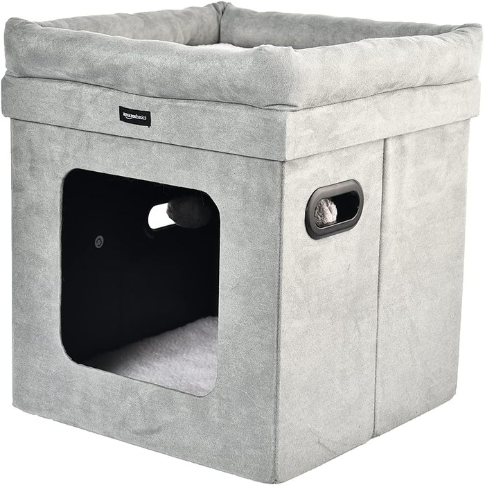 Складаний котячий будиночок Storeo Basics, 38 x 38 x 43 см, сірий
