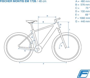 Електричний гірський велосипед Fischer MONTIS EM 1726 для чоловіків та жінок