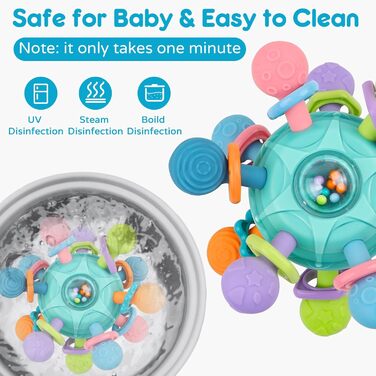 Дитяча іграшка 6 місяців м&39яч для малюків, сенсорна дитяча іграшка від 0-6 місяців брязкальце дитяча іграшка від 0 3 6 9 місяців