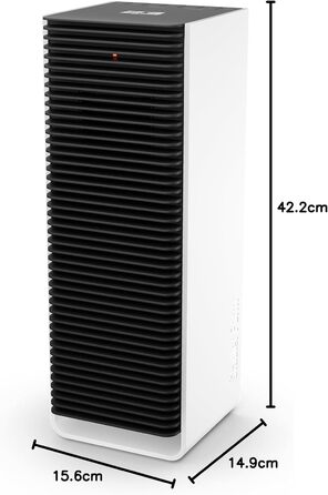 Тепловентилятор Stadler Form Sam з WiFi, керамічним нагрівальним елементом PTC, автоматичним режимом, термостатом, захистом від перекидання, 4 рівня потужності, 700-2000 Вт, портативний, енергозберігаючий, тихий, біло-чорний