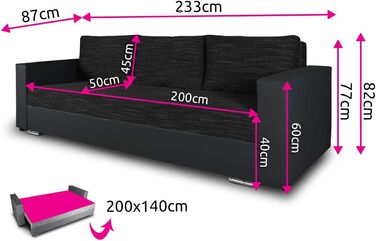 Диван-ліжко Bird - диван зі сном та відділенням для зберігання речей, розкладний диван, розкладний диван з хромованими ніжками, кушетка, комплект диванів, комплект диванів (Білий Сірий (Dolaro 511 Berlin 01))