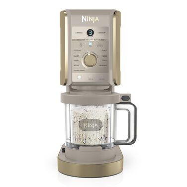 Морозивоnica Ninja CREAMi Deluxe з 2 контейнерами, Stone Gold NC502EUSTGD
