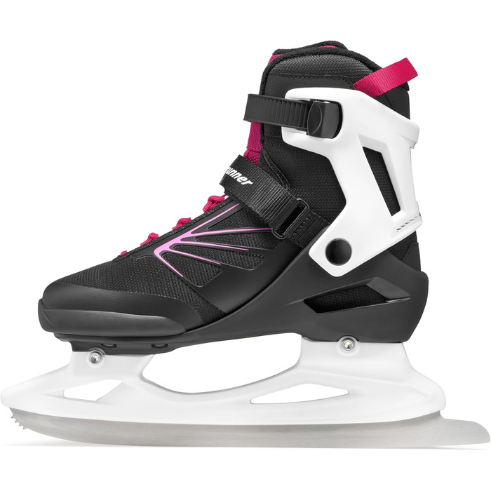 Жіночі коньки Rollerblade Bladerunner Ice by Igniter XT, чорний/зимовий зелений/фуксія, розмір 41 (UK 7.5 / US 9.5)