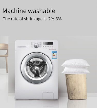 Дитяча подушка 40x60 см з бавовняною наволочкою - М'яка бавовняна подушка, на якій сплять діти - Гіпоалергенна дитяча подушка - Ди