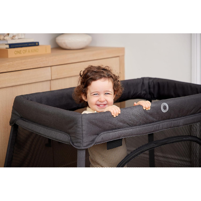 Компактне дитяче ліжечко-дорожнє ліжечко з матрацом від Baby Elegance Легке, складне ліжечко з колискою та сітчастими бортиками Ідеальне портативне ліжечко-дорожнє ліжечко для немовлят та малюків вагою до 15 кг