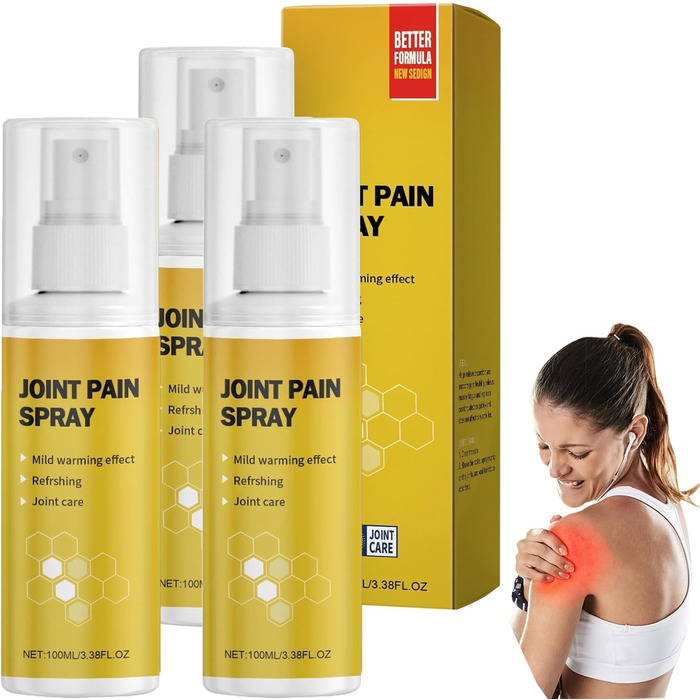 Спрей для загоєння суглобів з бджолиною отрутою, спрей для загоєння суглобів з бджолиною отрутою, спрей для загоєння суглобів з бджолиною отрутою для спини, шиї, колін, рук (3)