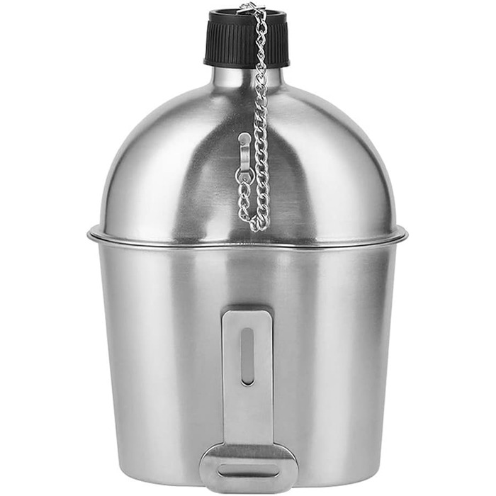 Набір з 2 пляшок для води з нержавіючої сталі об&39ємом 1000 мл та 600 мл з кришкою для активного відпочинку, кемпінгу, походів та подорожей