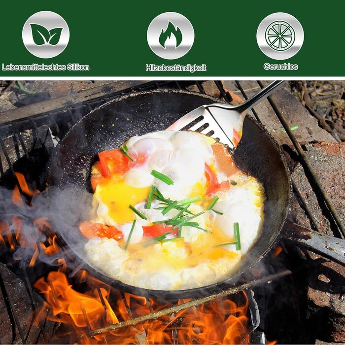 Набір похідного посуду E EASTSTORM з водонепроникною сумкою для кемпінгу, туризму та альпінізму, компактний та портативний, темно-зелений