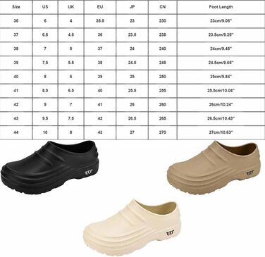 Взуття для шеф-кухаря, нековзне, водонепроникне робоче взуття, легке, нековзне, водонепроникне кухонне взуття для чоловіків і жінок, 39 EU, чорний колір