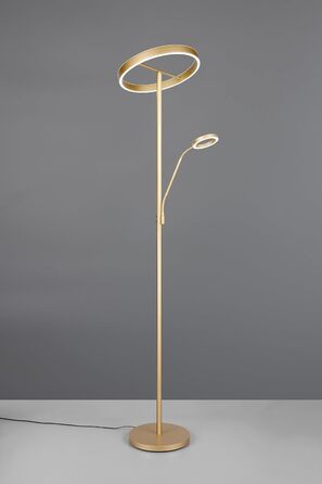 Стільовий торшер Trio Leuchten Willis 449510279, металевий, золотистий, 39 5.5 Вт LED, регульована колірна температура, диммер