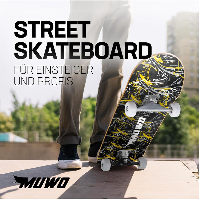 Скейтборд MUWO Street Skateboard 31 x 8 Inch – Boundless Borders