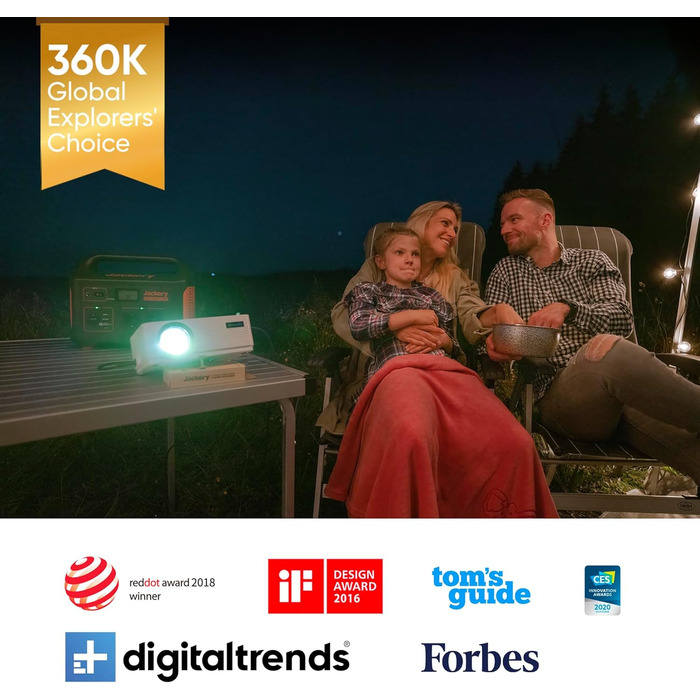 Портативна електростанція ємністю 1002 Втгод, мобільний накопичувач енергії з розеткою 230 В/1000 Вт (пікова потужність 2000 Вт), USB та контролем швидкості, мобільний блок живлення для використання на відкритому повітрі, 1000