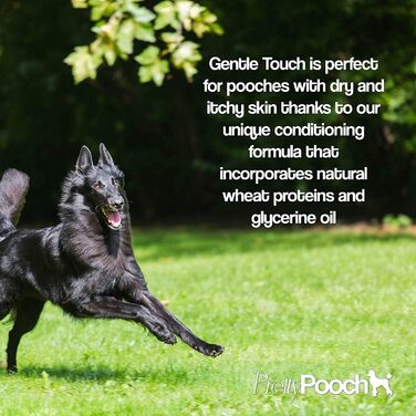 Шампунь та кондиціонер Pretty Pooch Gentle Touch для собак, професійний шампунь глибокого очищення для собак з чутливою шкірою, що не викликає свербежу (4 л, аромат дитячої присипки)