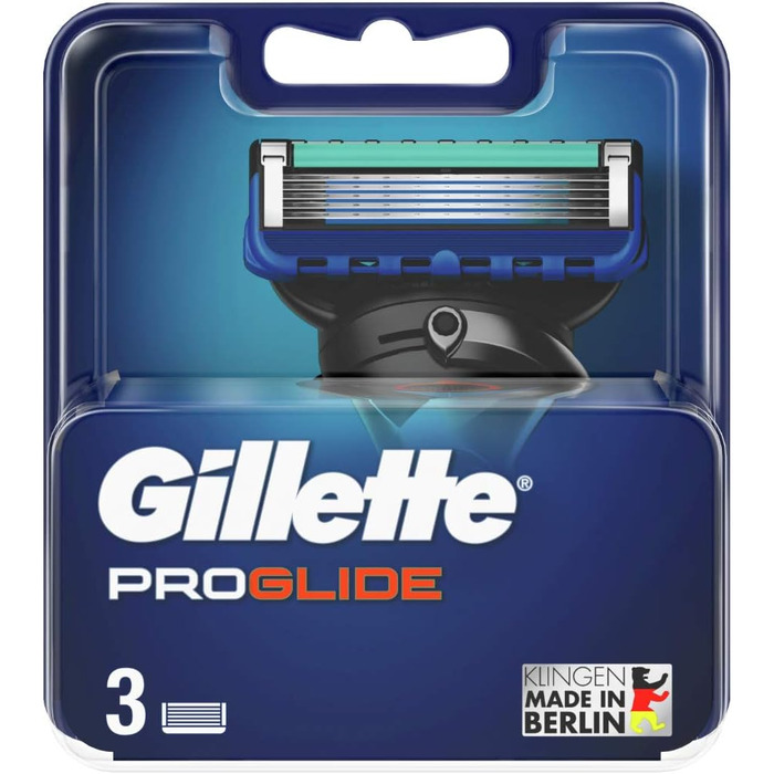 Леза для бритви Gillette ProGlide, 3 змінні леза для мокрих бритв чоловічі з 5-кратним лезом