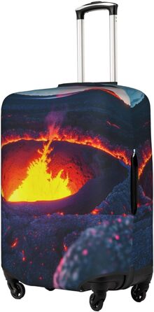 Чохол для валізи Kilauea з прихованою блискавкою, дизайн вулканічний принт, практичний, еластичний, машинне прання, для валіз, Білий/Пишний сад, X-Large Білий/Пишний сад XL