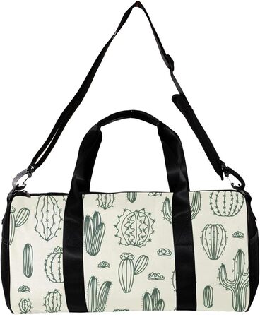 Спортивна сумка, маленька дорожня сумка, сумка для йоги, з мультяшним малюнком кактуса, сумка для фітнесу на відкритому повітрі, сумка-шопер