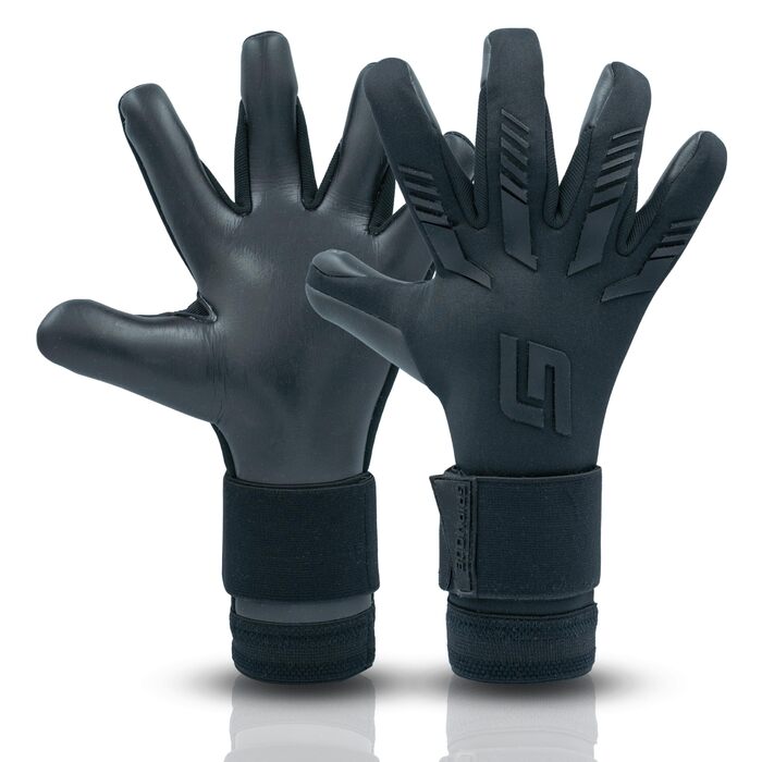 Воротарські рукавички GRIPMODE Blackout Hybrid 2.0 - Воротарські рукавички з латексним покриттям Griptec для будь-яких погодних умов - Футбольні воротарські рукавички для дітей, підлітків та дорослих - Розмір 7-11 7 Blackout 2.0