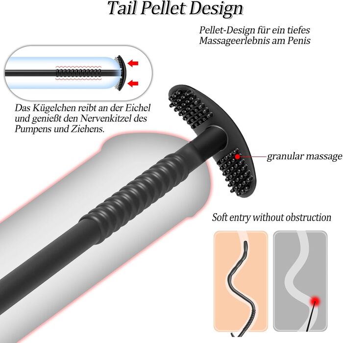 Набір уретральних дилататорів BDSMAGE, з шприцом, 25 см, силікон, стимуляція простати, діаметри 6,7,9 мм, 3 шт.
