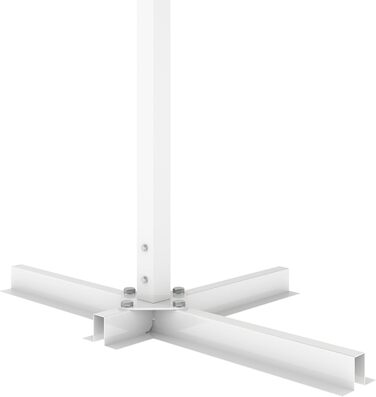 Окремостояча маркіз METRO Professional з ручкою, алюміній/поліестер, 3,5 x 3 м, сріблястий