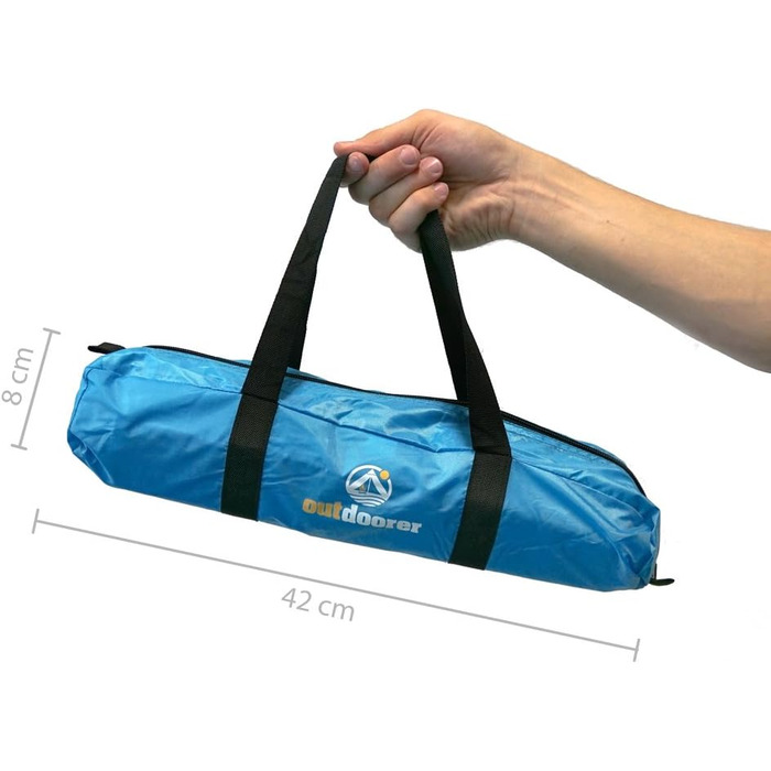 Пляжний намет Helios для активного відпочинку - дорожній пляжний намет, захист від ультрафіолету 80, міні-розмір, пляжний намет, захист від сонця та вітру, синій